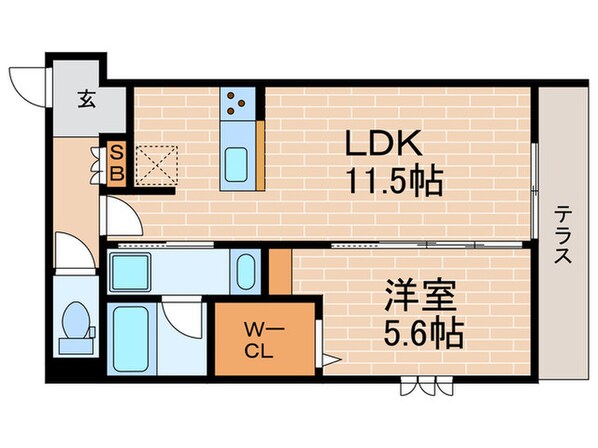 Le Ciel Clair Shukugawaの物件間取画像